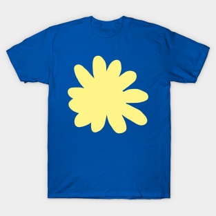 Yellow Abstract Minimal Flower T-Shirt